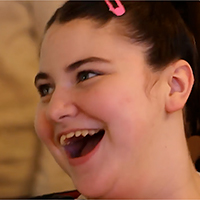 Portrait shot of smiling young girl