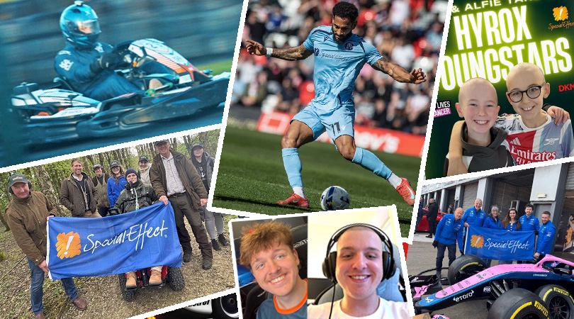 Montage of six fundraising event images